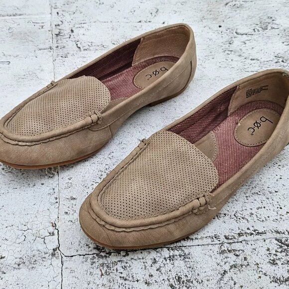 B.O.C Women Loafer Shoes Taupe Vegan Faux Leather Upper Slip On Shoes Size 10M - Picture 2 of 10